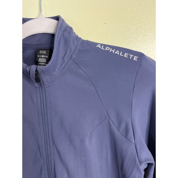 Alphalete purple zip up jacket, size xs - Picture 2 of 9